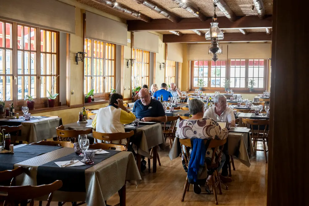 Local restaurant atmosphere